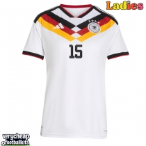 Germany Nico Schlotterbeck #15 Replica Home Shirt Ladies World Cup 2026 Short Sleeve